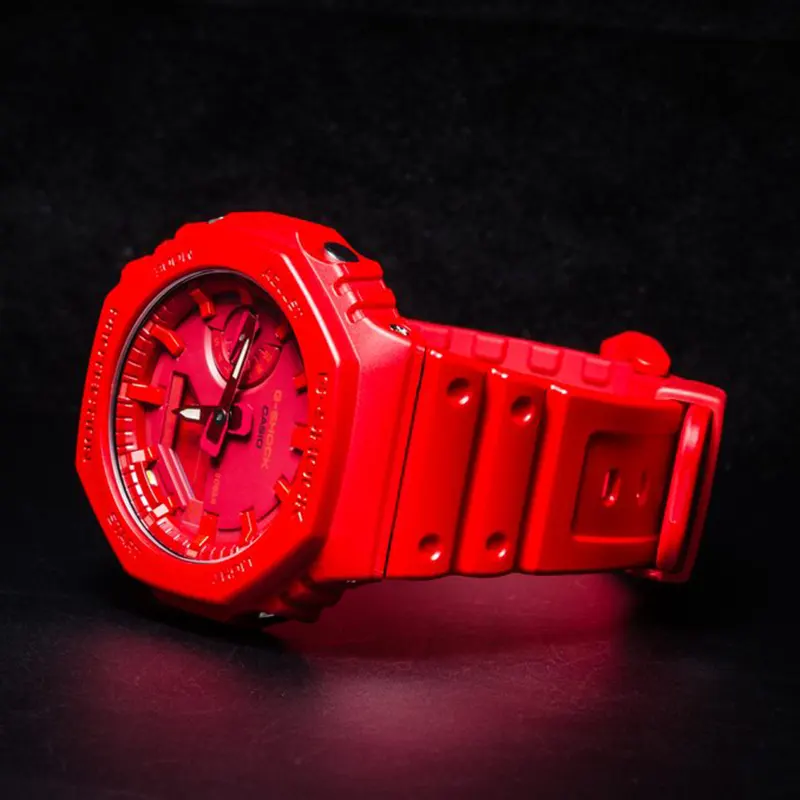 Casio G-Shock Carbon Core Red Men's Watch- GA-2100-4A